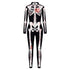 VIP FASHION Adult Skeleton Print Halloween Cosplay For Women Ghost Jumpsuit - foxberryparkproducts