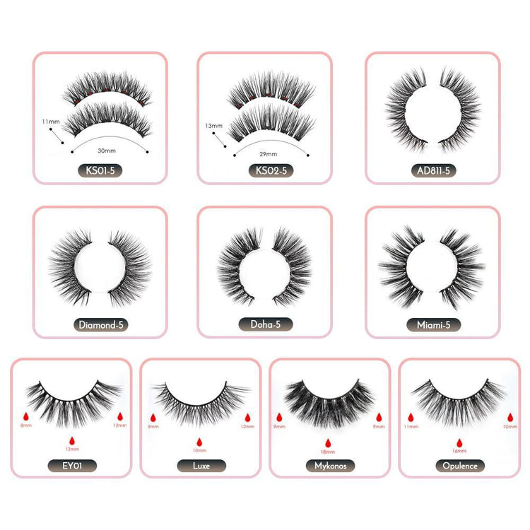 Double Layer Magnetic False Eyelashes & Magnetic Eyeliner - foxberryparkproducts