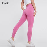 Peeli High Waist Seamless Leggings Yoga Pants - foxberryparkproducts