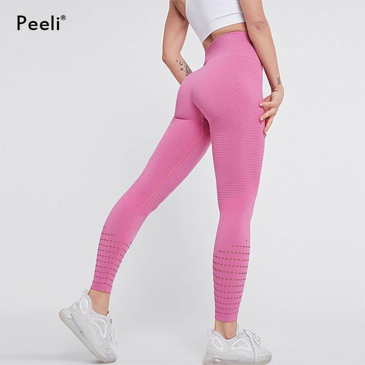 Peeli High Waist Seamless Leggings Yoga Pants - foxberryparkproducts