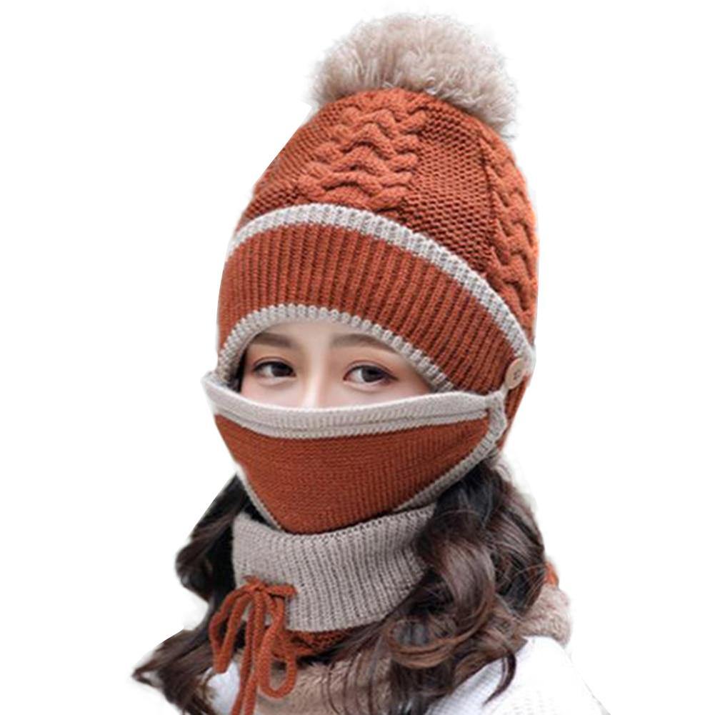 3PCS Womens Winter Scarf Hat Set - foxberryparkproducts
