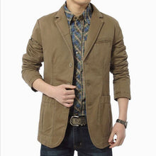 Load image into Gallery viewer, Blazer Men Spring Autumn Casual Cotton Denim Jackets
