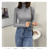 Women Turtleneck Sweaters Autumn Winter Korean Slim Pullover Women Basic Tops Casual Soft Knit Sweater Soft Warm Jumper - foxberryparkproducts