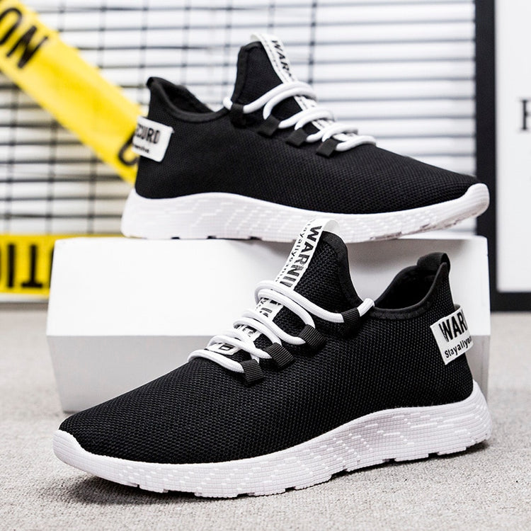 Men Sneakers  New Breathable Lace Up Men Mesh Shoes Fashion Casual No-slip - foxberryparkproducts