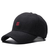 Dad Winter Headwear Male Warm Felt Sports Cap Man Big Size Wool Baseball Hats  55-60cm , 60-65cm - foxberryparkproducts