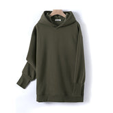 GCAROL Fall Winter Women Long Hooded Suits 80% Cotton Fleece - foxberryparkproducts