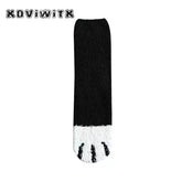 Fashion womens Cats Paw stripe 3d Socks - foxberryparkproducts