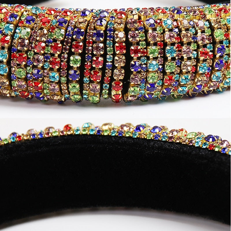 Baroque Full Crystal Hair Bands For Women - foxberryparkproducts