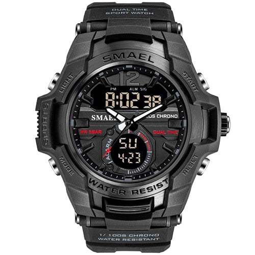 Men Watches SMAEL Sport Watch Waterproof 50M Wristwatch - foxberryparkproducts