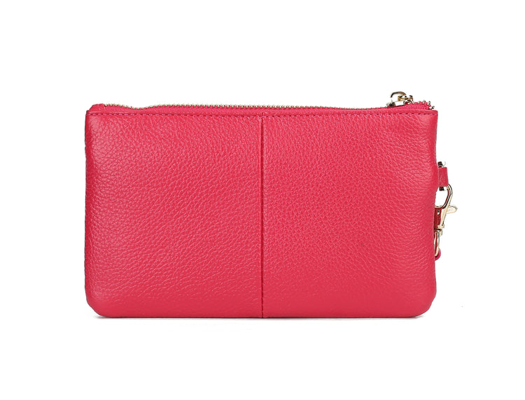 Shari Genuine Leather Women’s Fashion Wristlet - foxberryparkproducts