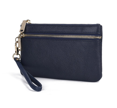 Shari Genuine Leather Women’s Fashion Wristlet - foxberryparkproducts