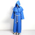Medieval Costume Men Women Vintage Renaissance Monk Friar Priest Halloween Hooded Robe Dress - foxberryparkproducts