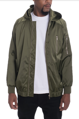HOODIE SATIN BOMBER - foxberryparkproducts