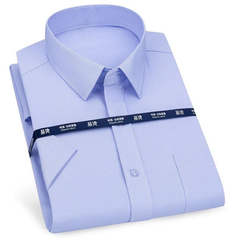 Mens Short Sleeve Shirt Business Casual