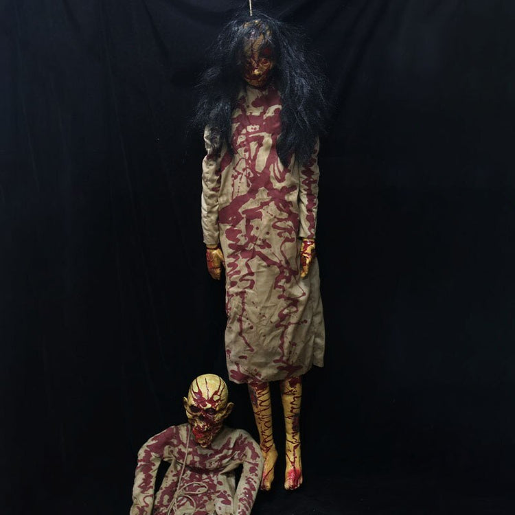 Latex Scary Corpse 160 Size Plus Size Halloween Decoration Decorative tricky simulation skeleton mummy - foxberryparkproducts