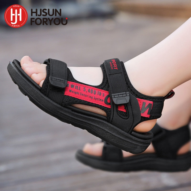 2022 Summer Children Shoes Brand Velcro Toddler Boys Sandals Girls Comfortable Sport Mesh Baby Beach Soft Sandals Shoes - foxberryparkproducts