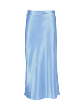 Solid Purple Satin Silk Skirt Women High Waisted Summer Long Skirt - foxberryparkproducts