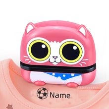 Load image into Gallery viewer, owl panda custom-made Name Stamp for children&#39;s Clothes
