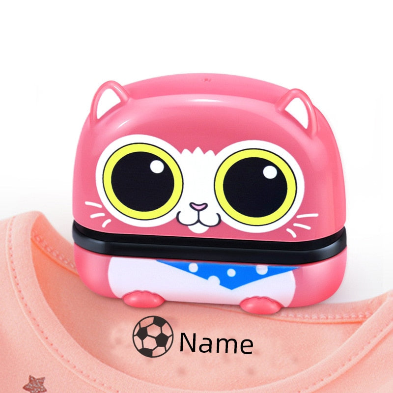owl panda custom-made Name Stamp for children's Clothes
