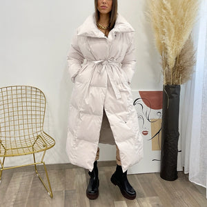 Malina Thick Loose Parkas Women Fashion Solid Covered Button Coats