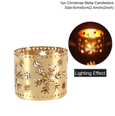 Christmas Rotary Candle Holder Merry Christmas Decoration for Home - foxberryparkproducts