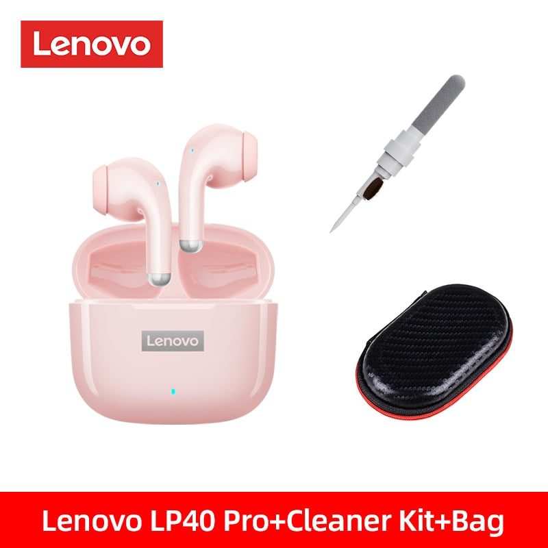Original Lenovo LP40 Pro TWS Earphones Wireless Bluetooth 5.1 Sport Noise Reduction Headphones Touch Control 250mAH 2022 New - foxberryparkproducts