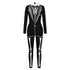 VIP FASHION Adult Skeleton Print Halloween Cosplay For Women Ghost Jumpsuit - foxberryparkproducts