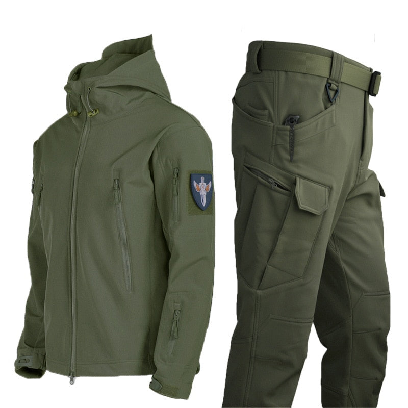 2023 Autumn Waterproof Sets Winter Men&#39;s Jacket 2 Piece Set Thermal Jacket