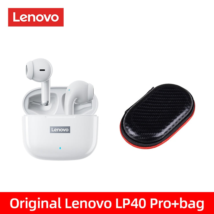 Original Lenovo LP40 Pro TWS Earphones Wireless Bluetooth 5.1 Sport Noise Reduction Headphones Touch Control 250mAH 2022 New - foxberryparkproducts