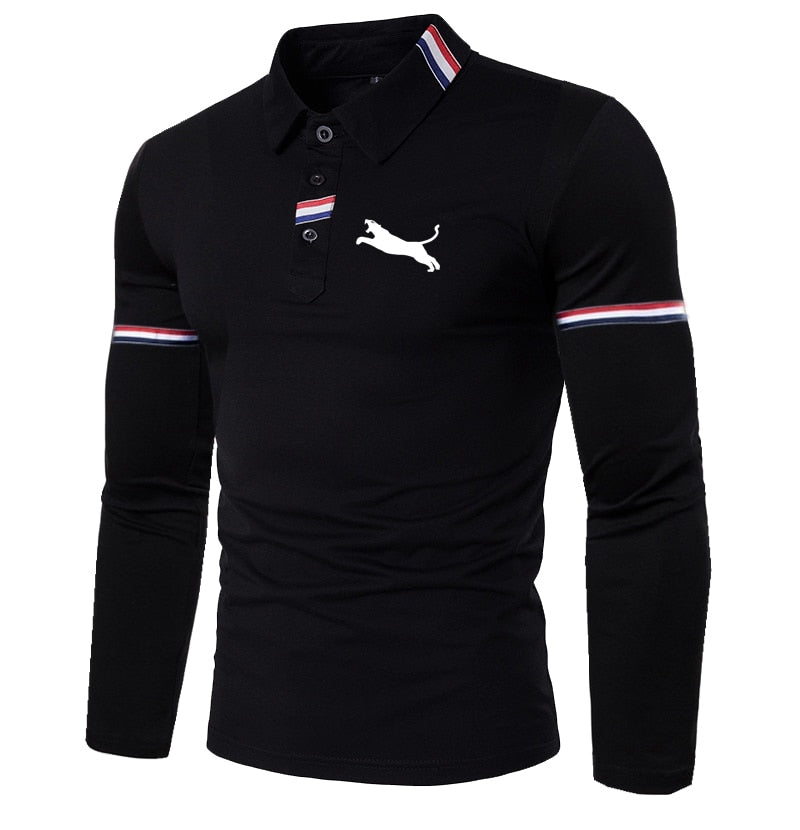 Men's Polo Shirts Sportswear Casual Long Sleeve Tops - foxberryparkproducts