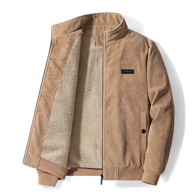 AutumnWinter Mens Winter Fleece Warm Thick Jacket