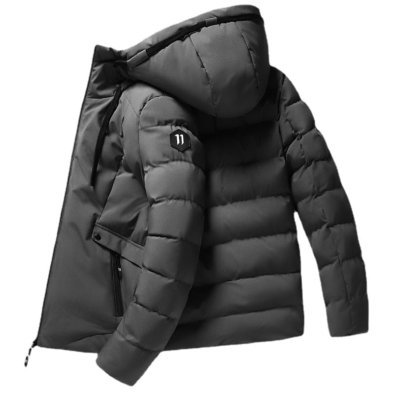 New Fashion Men's Solid Parkas Jackets - foxberryparkproducts