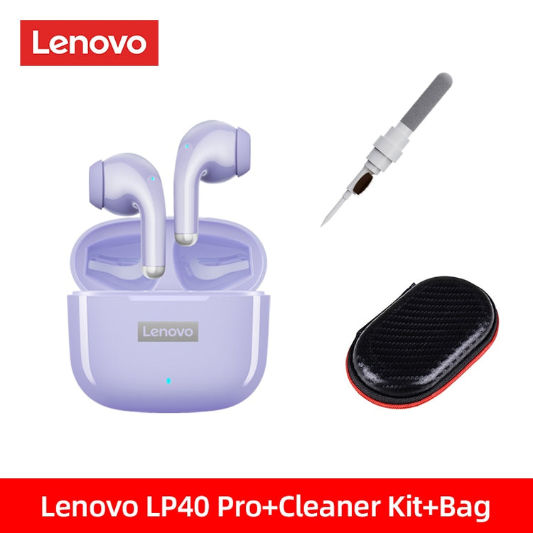 Original Lenovo LP40 Pro TWS Earphones Wireless Bluetooth 5.1 Sport Noise Reduction Headphones Touch Control 250mAH 2022 New - foxberryparkproducts