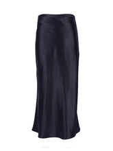 Solid Purple Satin Silk Skirt Women High Waisted Summer Long Skirt - foxberryparkproducts