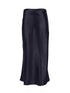 Solid Purple Satin Silk Skirt Women High Waisted Summer Long Skirt - foxberryparkproducts