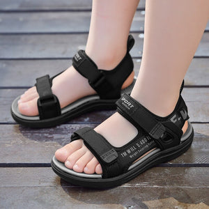 2022 Summer Children Shoes Brand Velcro Toddler Boys Sandals Girls Comfortable Sport Mesh Baby Beach Soft Sandals Shoes - foxberryparkproducts