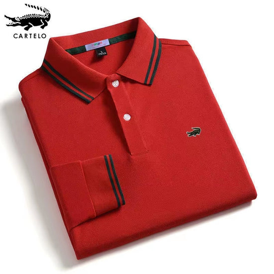 CARTELO Mens Long Sleeve Casual T-shirt Spring and Autumn