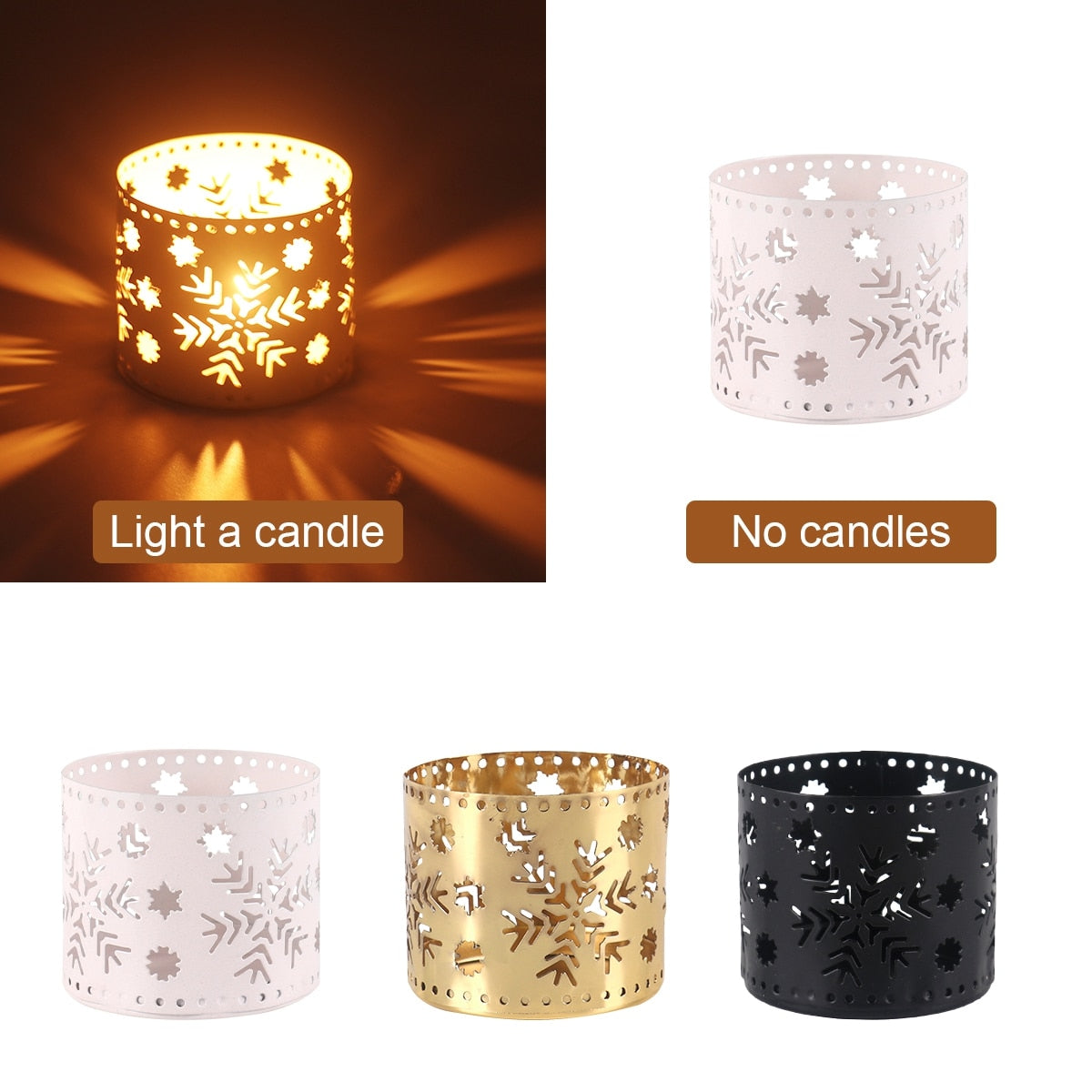 Christmas Rotary Candle Holder Merry Christmas Decoration for Home - foxberryparkproducts