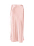 Solid Purple Satin Silk Skirt Women High Waisted Summer Long Skirt - foxberryparkproducts