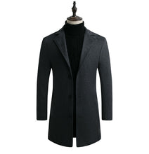 Load image into Gallery viewer, Autumn and Winter Long Cotton Coat New Wool Blend Casual Business Fashion
