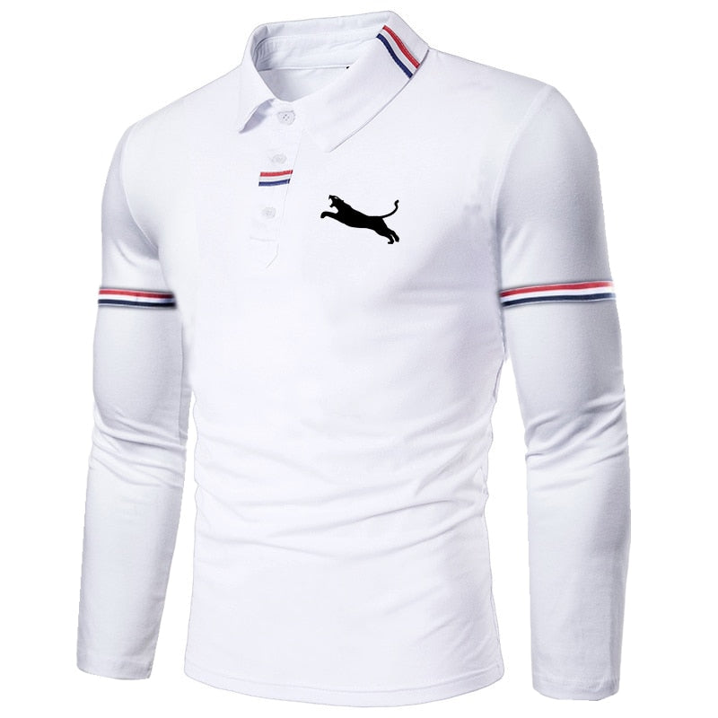 Men's Polo Shirts Sportswear Casual Long Sleeve Tops - foxberryparkproducts