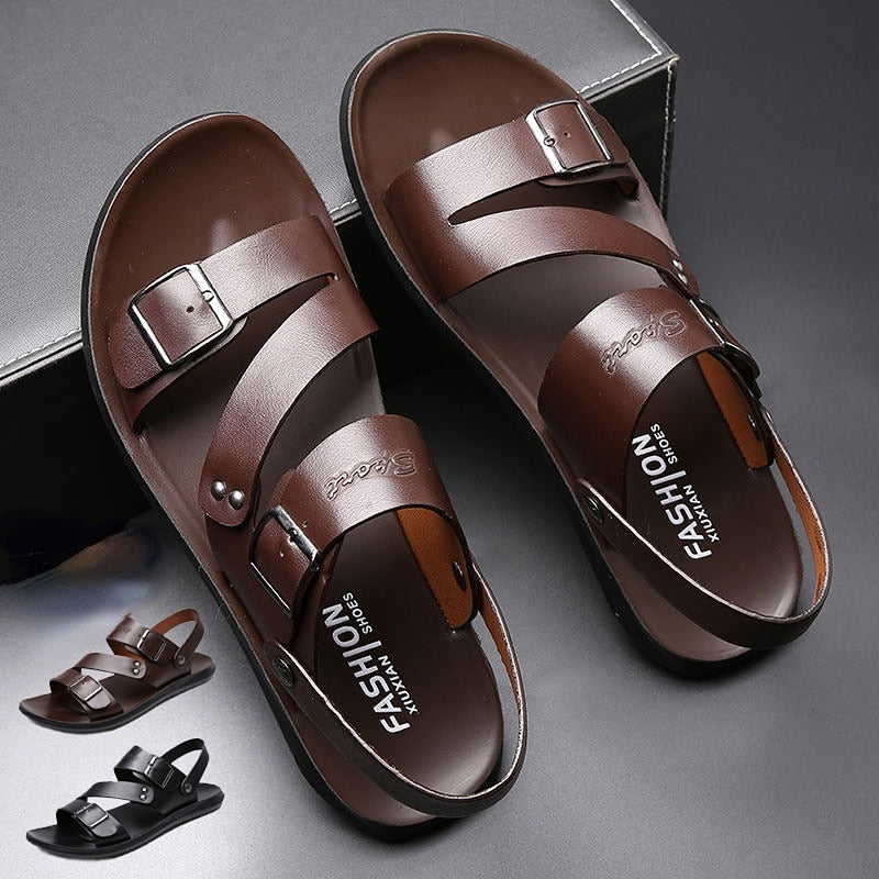 Fashion Comfortable Men's Leather Sandals