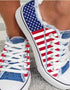 Blue Red Round Toe Casual Canvas Shoes Flat Sneakers Shoes - foxberryparkproducts