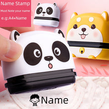 Load image into Gallery viewer, owl panda custom-made Name Stamp for children&#39;s Clothes
