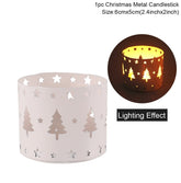 Christmas Rotary Candle Holder Merry Christmas Decoration for Home - foxberryparkproducts
