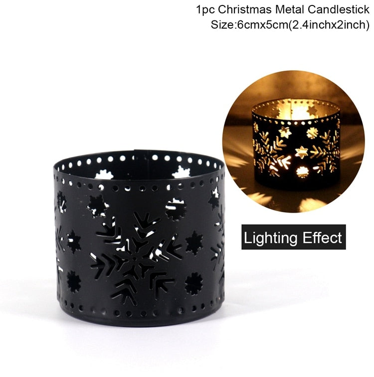 Christmas Rotary Candle Holder Merry Christmas Decoration for Home - foxberryparkproducts