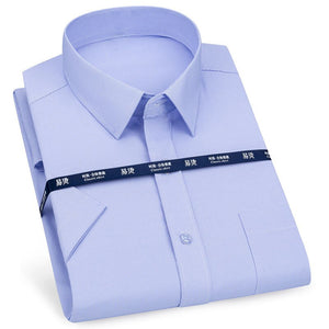 Mens Short Sleeve Shirt Business Casual