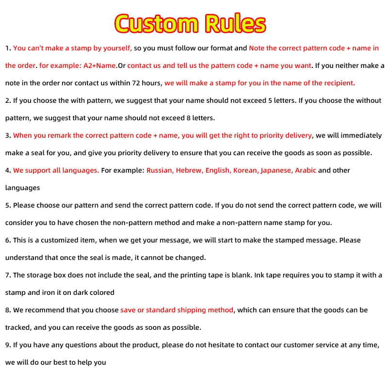 owl panda custom-made Name Stamp for children's Clothes