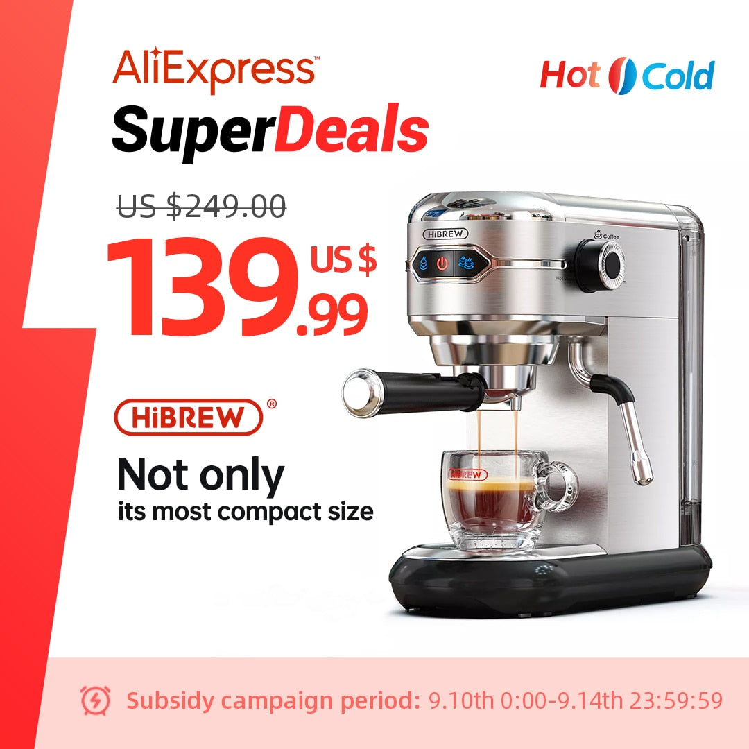 HiBREW Coffee Maker Cafetera Capuccino - foxberryparkproducts