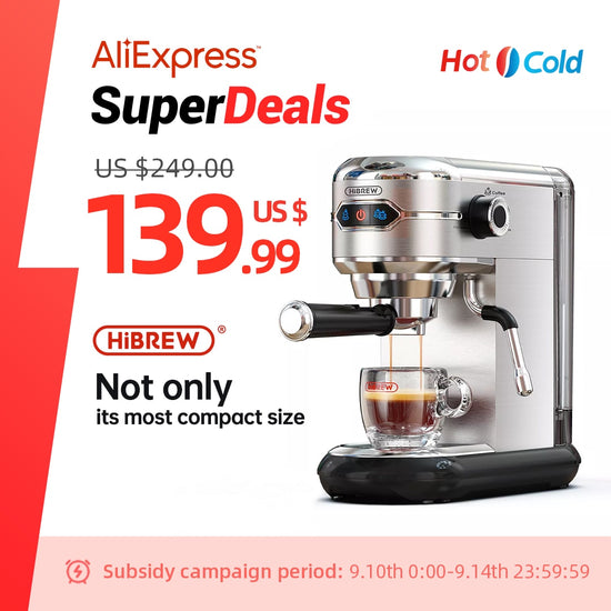 HiBREW Coffee Maker Cafetera Capuccino - foxberryparkproducts